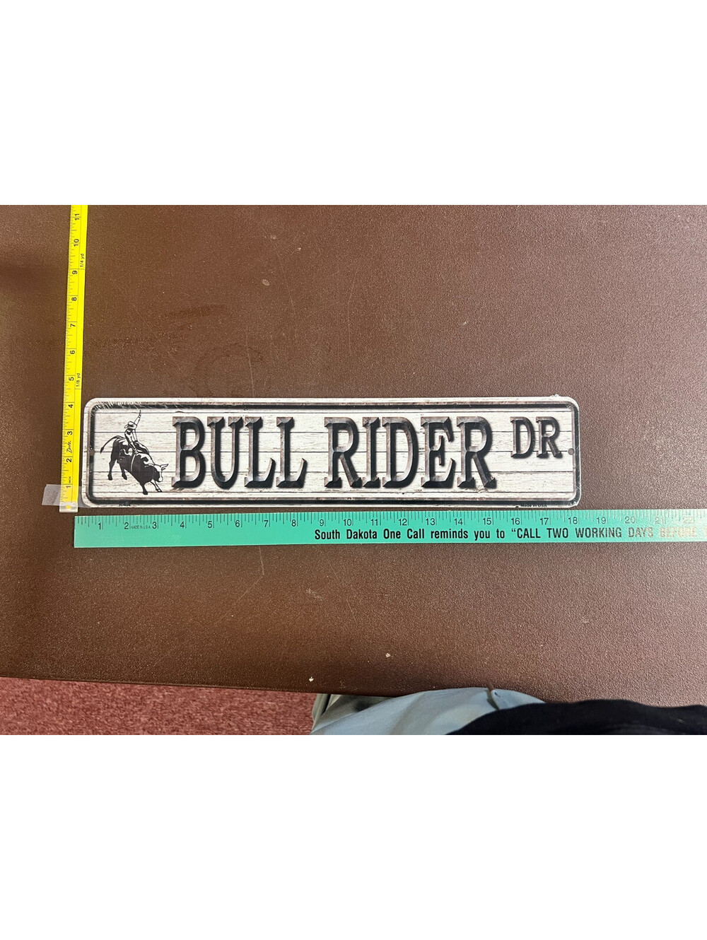 Bull Rider Dr 4x18 Aluminum Metal Street Sign Rodeo Cowboy Western Decor